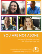 You are not alone - orange group poster